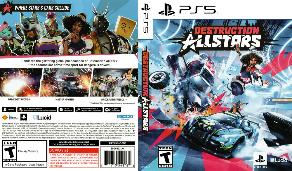 Destruction Allstars 5 - | PlayStation VideoGameX
