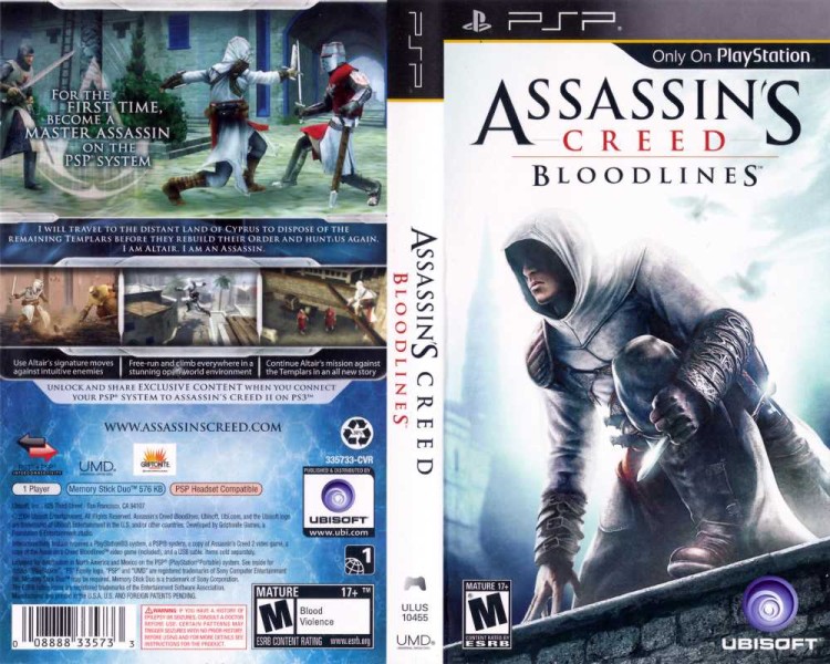 [100% SaveGame] Assassins Creed Bloodlines PSP - Everything is unlocked +  PS3 connect unlocked 