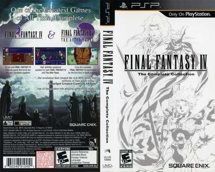 Final Fantasy IV: The Complete Collection - PSP | VideoGameX