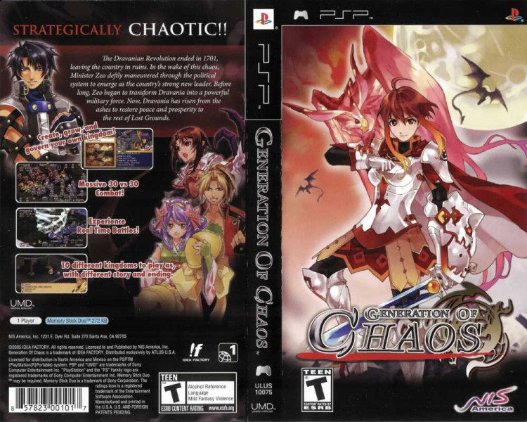 Generation of Chaos - PSP | VideoGameX