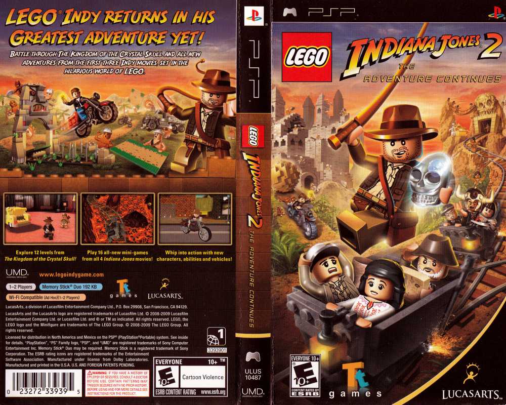 LEGO Indiana Jones Adventure Continues PSP | VideoGameX
