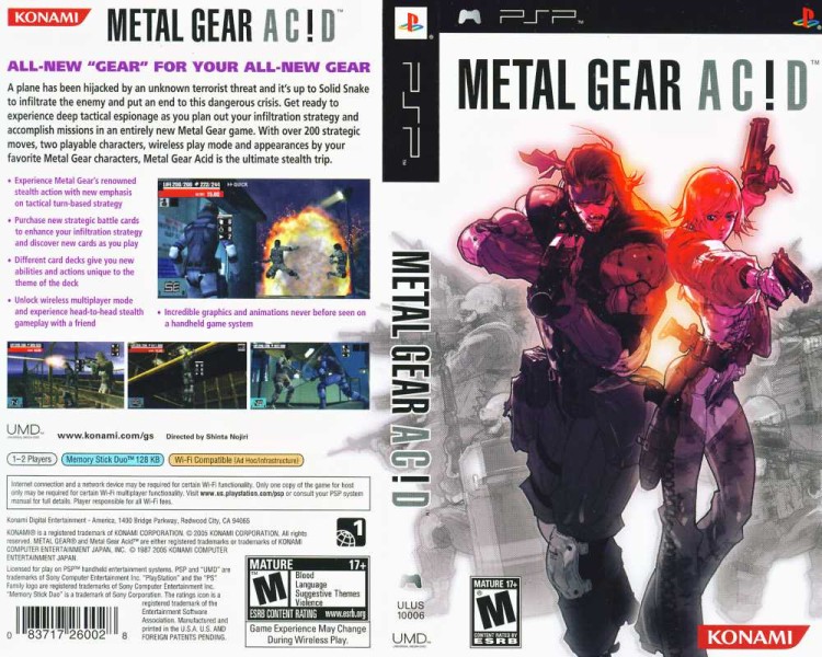 Metal Gear Acid - PSP | VideoGameX