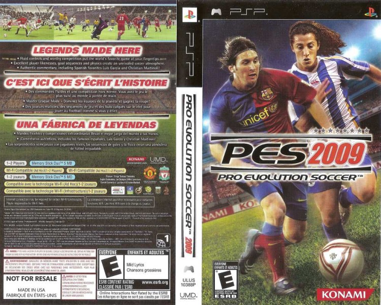 Pro Evolution Soccer 2009  - PSP | VideoGameX