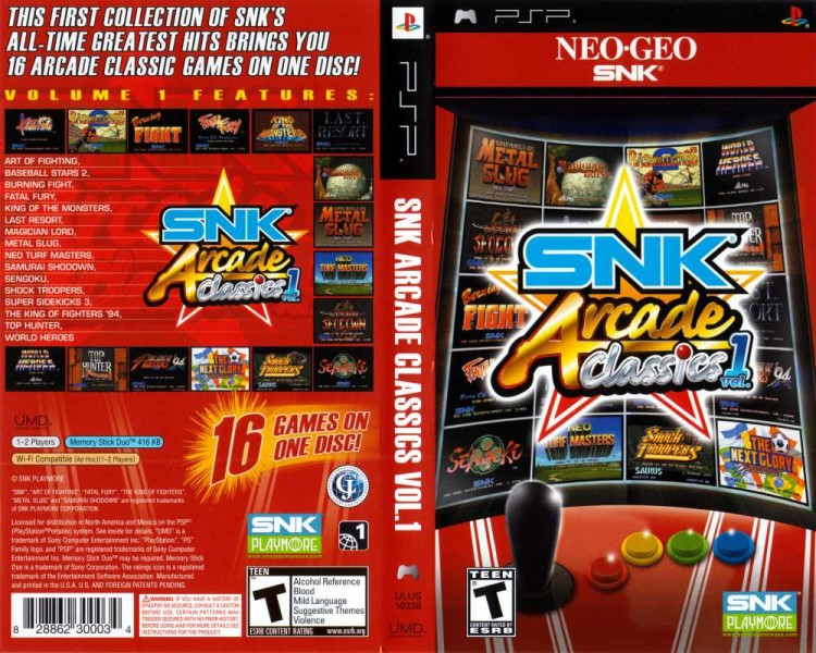 SNK Arcade Classics Vol. 1 - PSP | VideoGameX