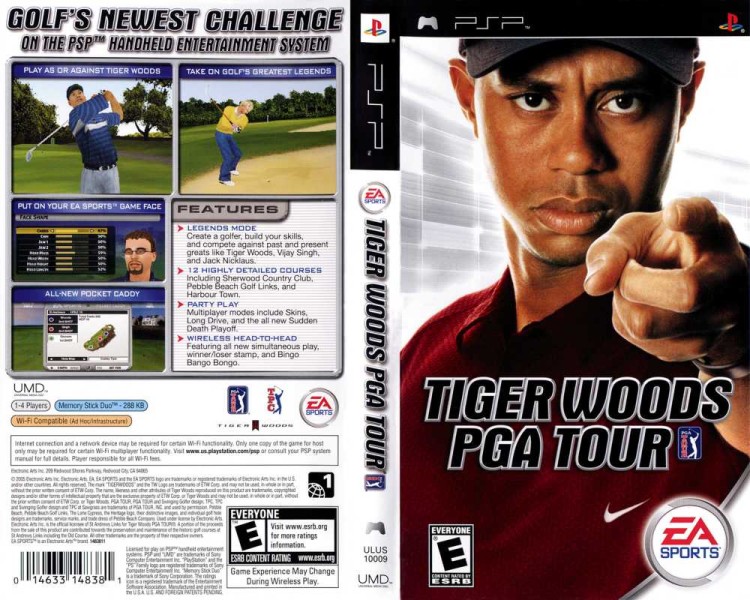 Tiger Woods PGA Tour EA Sports - PSP | VideoGameX