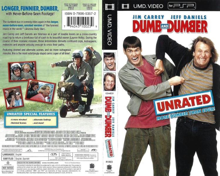 UMD Video - Dumb and Dumber: Unrated New Line Home Video - PSP | VideoGameX