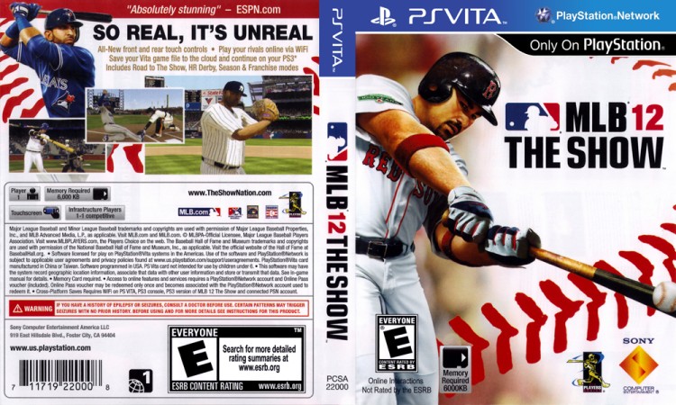 MLB 12: The Show - PS Vita | VideoGameX