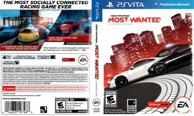 Need for Speed: Most Wanted - A Criterion Game - PS Vita | VideoGameX