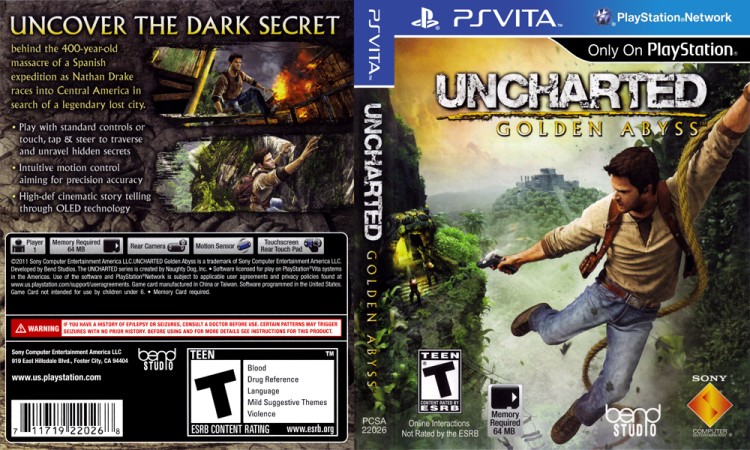 Uncharted: Golden Abyss - PS Vita | VideoGameX