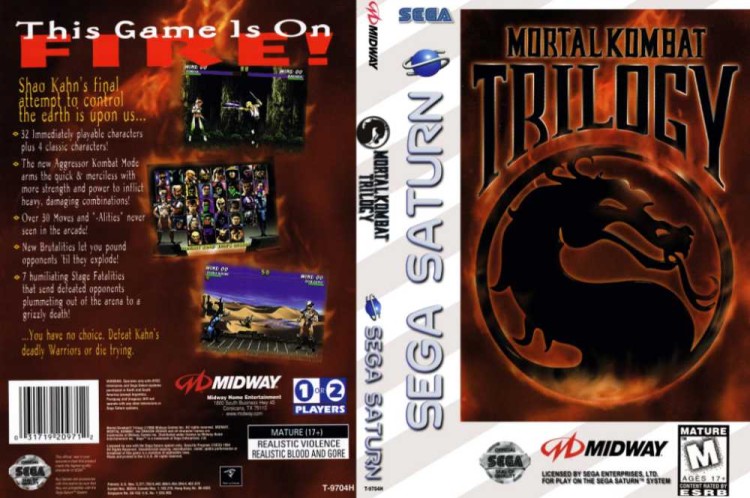 Mortal Kombat Trilogy - Sega Saturn | VideoGameX