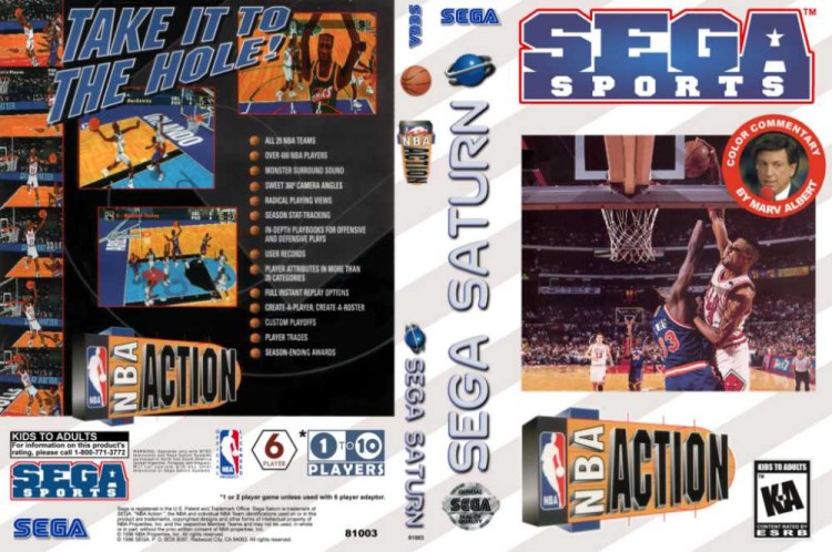 NBA Action - Sega Saturn | VideoGameX