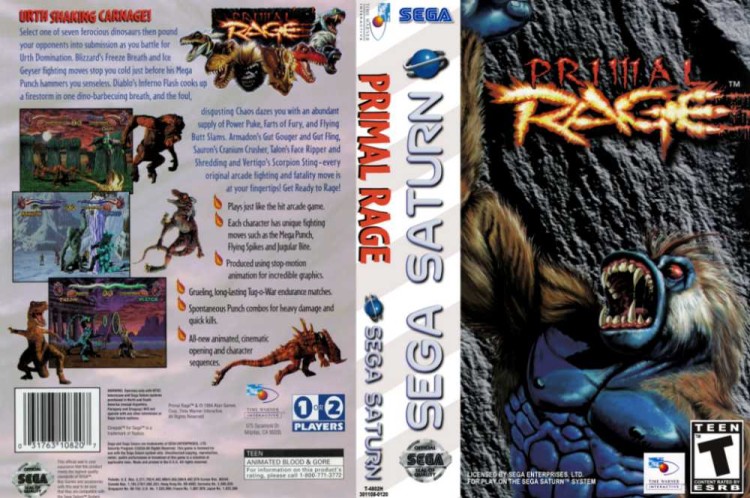 Primal Rage - Sega Saturn | VideoGameX