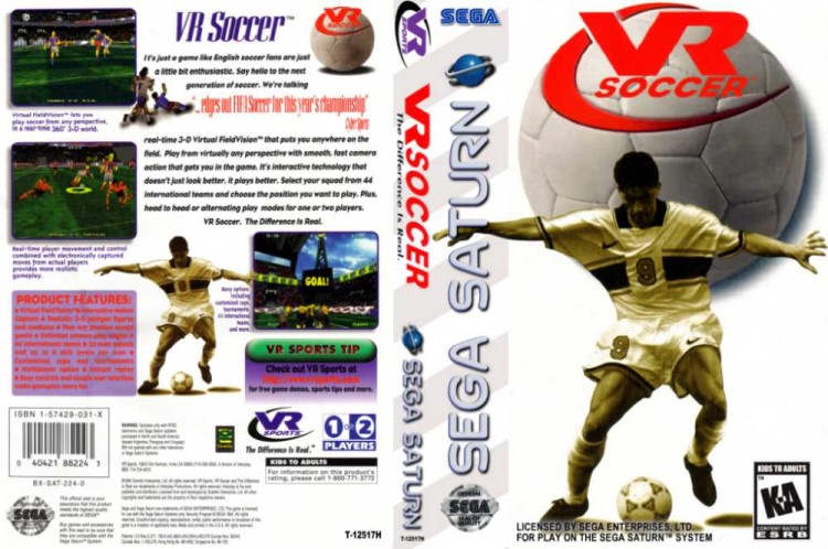 VR Soccer - Sega Saturn | VideoGameX