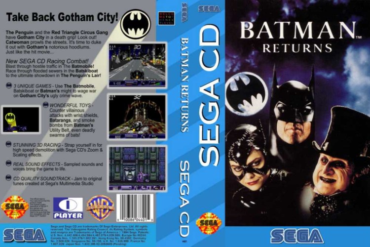 Batman Returns - Sega CD | VideoGameX