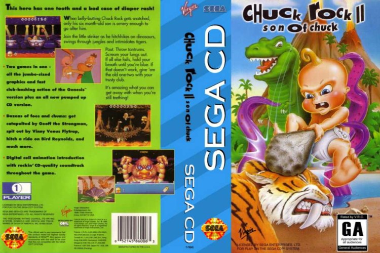 Chuck Rock II: Son of Chuck - Sega CD | VideoGameX
