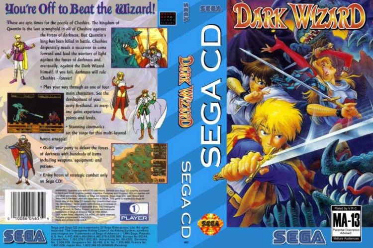 Dark Wizard - Sega CD | VideoGameX