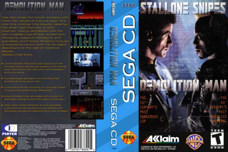 Demolition Man - Sega CD | VideoGameX