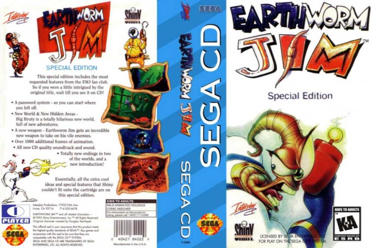 Earthworm Jim: Special Edition - Sega CD | VideoGameX