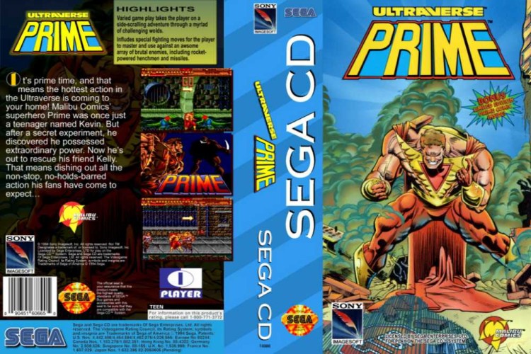 Ultraverse Prime - Sega CD | VideoGameX