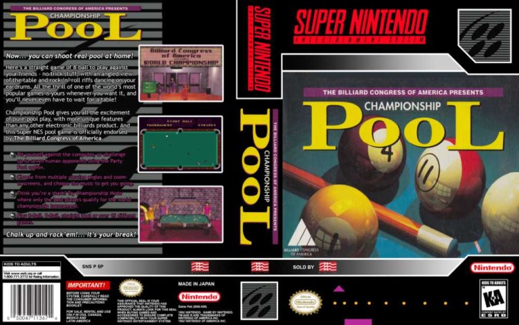 Championship Pool - Super Nintendo | VideoGameX