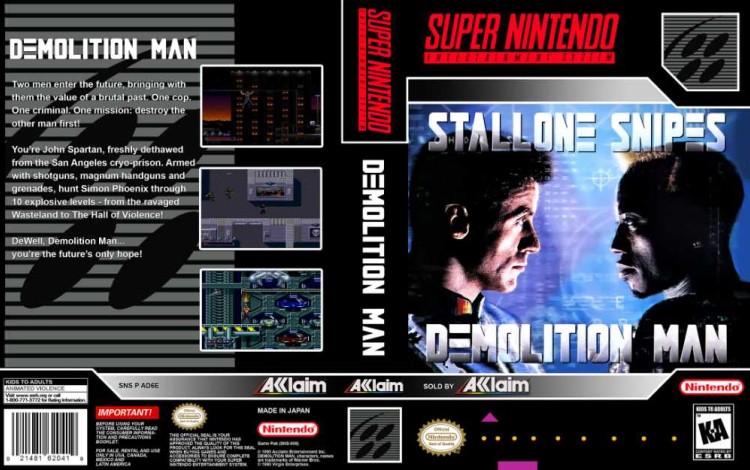 Demolition Man - Super Nintendo | VideoGameX