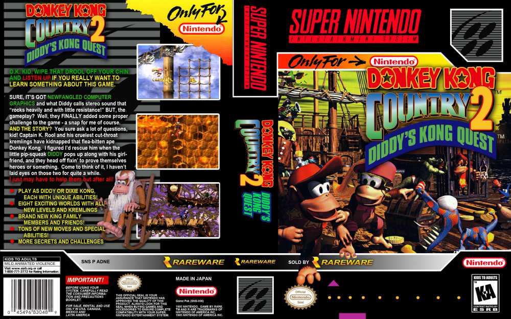 donkey kong country 2 snes