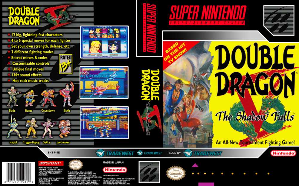 Double Dragon V The Shadow Falls (Super Nintendo