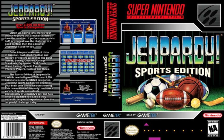 Jeopardy! Sports Edition - Super Nintendo | VideoGameX