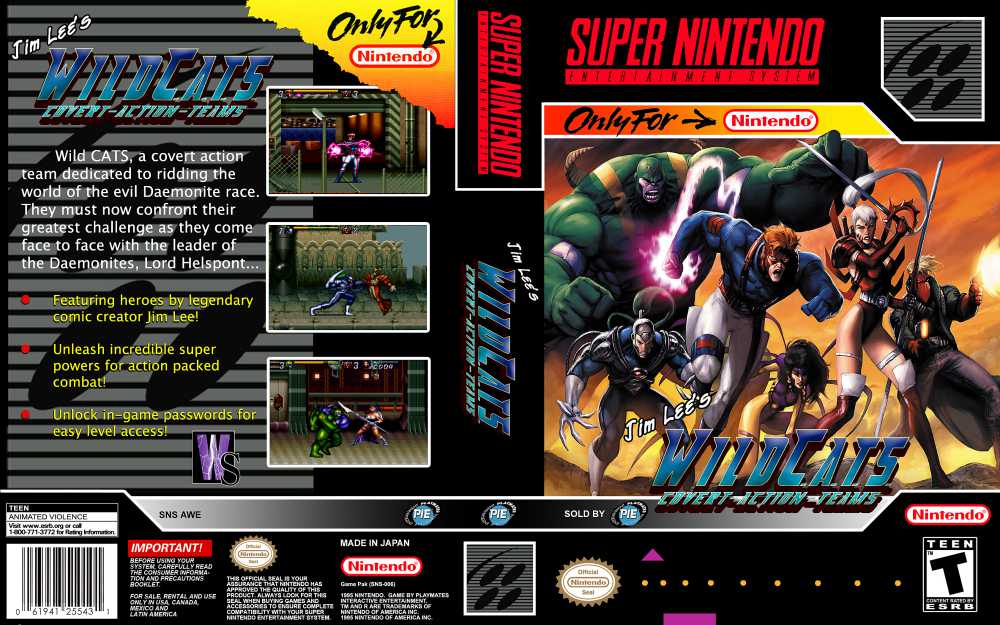 WildC.A.T.S, Jim Lee's: Covert Action Teams - Super Nintendo | VideoGameX