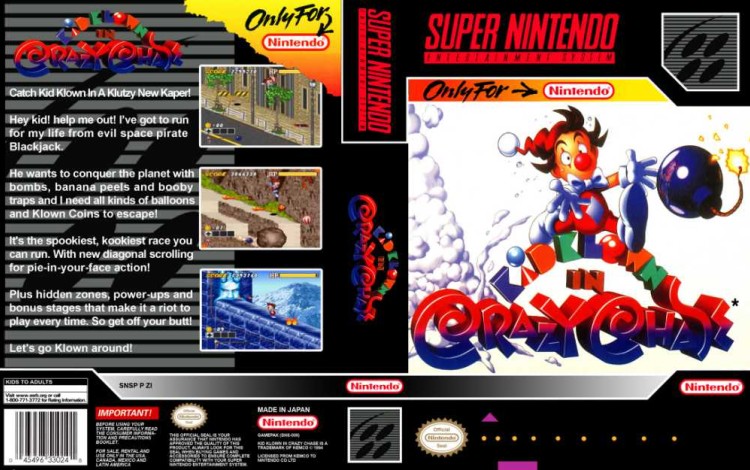 Kid Klown in Crazy Chase - Super Nintendo | VideoGameX