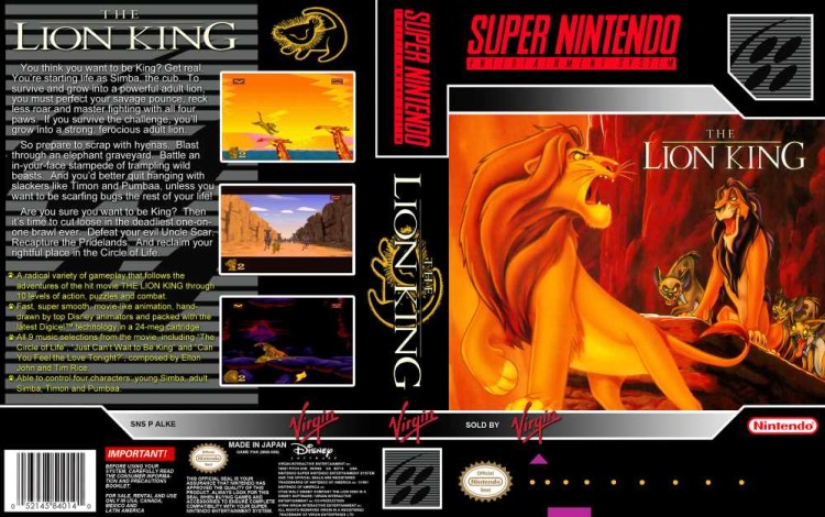 Lion King - Super Nintendo | VideoGameX