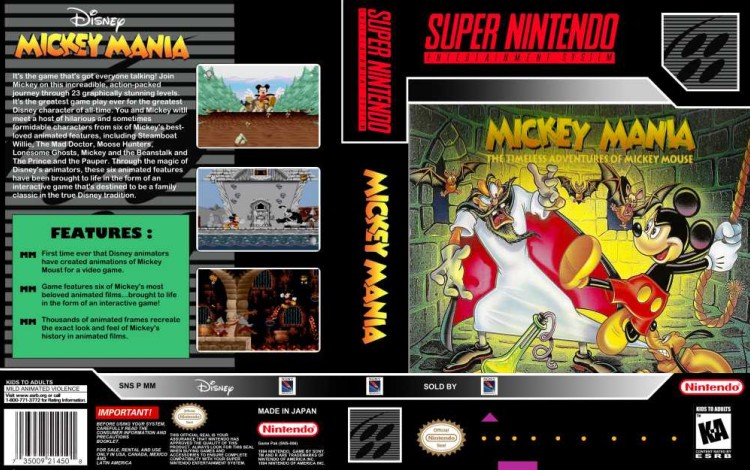 Mickey Mania: Timeless Adventures of Mickey Mouse - Super Nintendo | VideoGameX