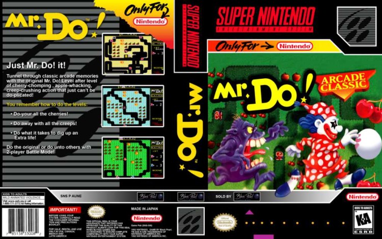 Mr. Do! - Super Nintendo | VideoGameX