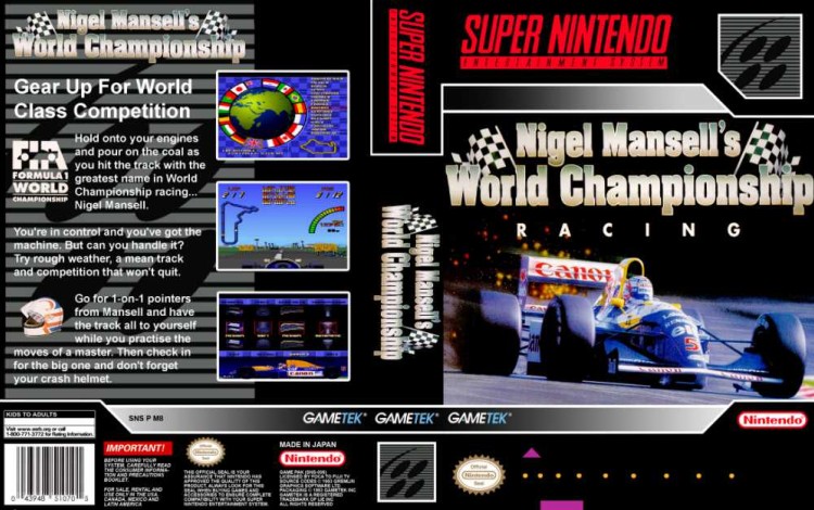 Nigel Mansell's World Championship Racing - Super Nintendo | VideoGameX