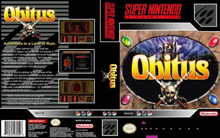 Obitus - Super Nintendo | VideoGameX