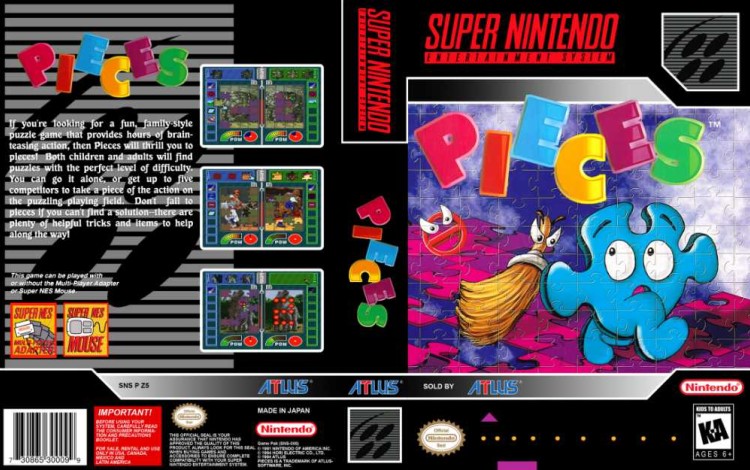 Pieces - Super Nintendo | VideoGameX