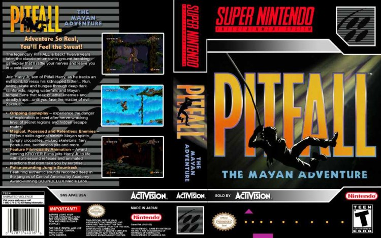 Pitfall: Mayan Adventure - Super Nintendo | VideoGameX