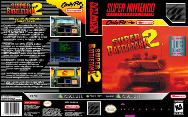 Super Battletank 2 - Super Nintendo | VideoGameX