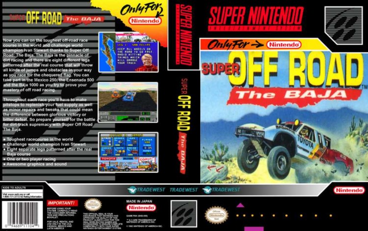 Super Off Road: The Baja - Super Nintendo | VideoGameX