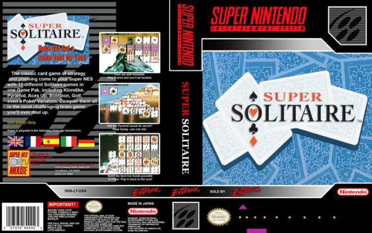 Super Solitaire - Super Nintendo | VideoGameX