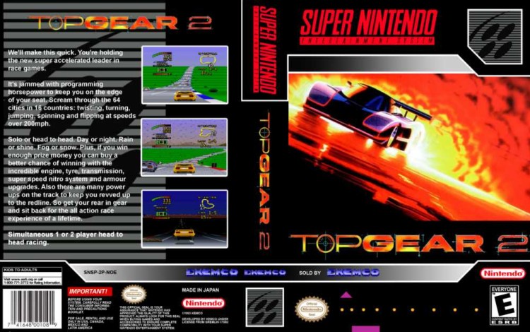 Top Gear 2 - Super Nintendo | VideoGameX