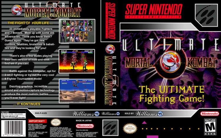 Ultimate Mortal Kombat 3 - Super Nintendo | VideoGameX