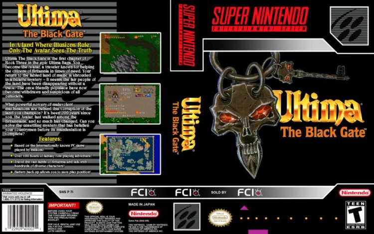 Ultima: The Black Gate - Super Nintendo | VideoGameX