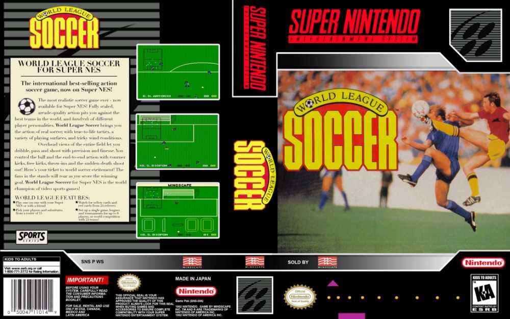 World League Soccer - Super Nintendo | VideoGameX