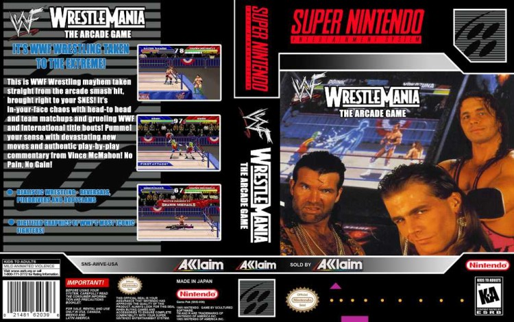 WWF Wrestlemania: The Arcade Game - Super Nintendo | VideoGameX