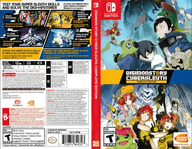 Digimon Story Cyber Sleuth [Complete Edition] - Switch | VideoGameX