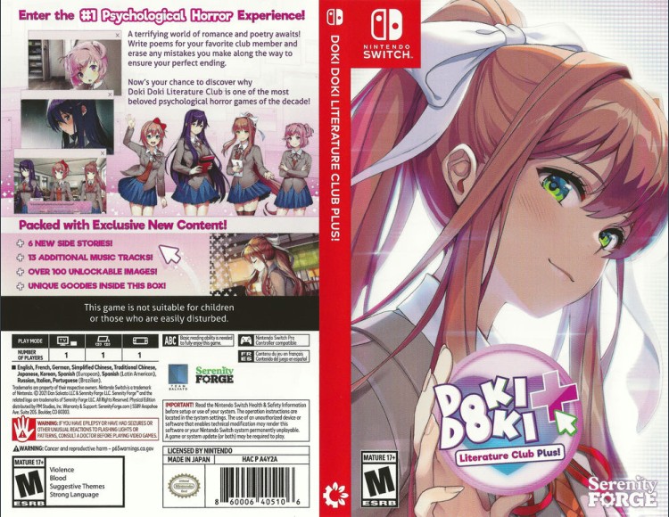 Doki Doki Literature Club Plus - Switch | VideoGameX