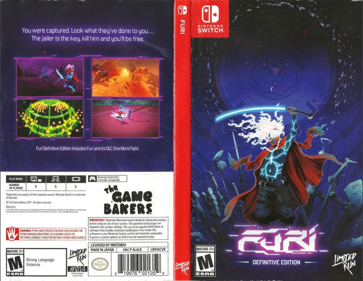 Furi: Definitive Edition - Switch | VideoGameX