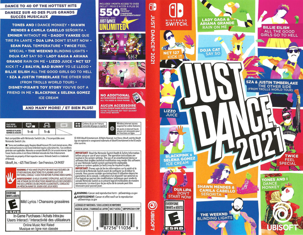 2021 - | Switch Just Dance VideoGameX