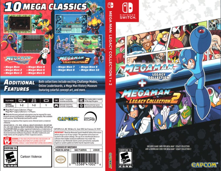 Mega Man Legacy Collection 1+2 - Switch | VideoGameX